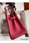 Hermes Birkin 30 Retourne Handmade Bag In Rouge Grenat Clemence Leather