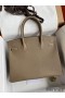 Hermes Birkin 30 Retourne Handmade Bag In Taupe Epsom Calfskin