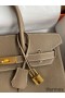 Hermes Birkin 30 Retourne Handmade Bag In Taupe Epsom Calfskin