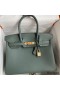 Hermes Birkin 30 Retourne Handmade Bag In Vert Amande Clemence Leather