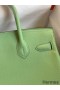 Hermes Birkin 30 Retourne Handmade Bag In Vert Criquet Epsom Calfskin