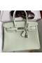 Hermes Birkin 30 Retourne Handmade Bag In Vert Fizz Epsom Calfskin