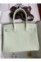 Hermes Birkin 30 Retourne Handmade Bag In Vert Fizz Epsom Calfskin