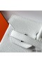 Hermes Birkin 30 Retourne Handmade Bag In White Clemence Leather
