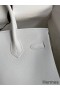 Hermes Birkin 30 Retourne Handmade Bag In White Epsom Calfskin