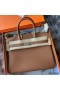 Hermes Birkin 30 Retourne Handmade Bag in Gold Togo Leather