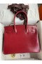 Hermes Birkin 30 Retourne Handmade Bag in Rouge H Box Calfskin