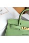 Hermes Birkin 30 Sellier Handmade Bag In Vert Criquet Epsom Calfskin