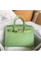 Hermes Birkin 30 Sellier Handmade Bag In Vert Criquet Epsom Calfskin