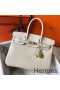 Hermes Birkin 30cm Bag In Beton Clemence Leather GHW