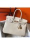 Hermes Birkin 30cm Bag In Beton Clemence Leather GHW