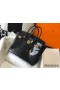 Hermes Birkin 30cm Bag In Black Embossed Crocodile Leather