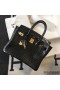 Hermes Birkin 30cm Bag In Black Embossed Crocodile Leather
