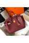 Hermes Birkin 30cm Bag In Bordeaux Clemence Leather GHW