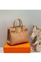 Hermes Birkin 30cm Bag In Chai Clemence Leather GHW