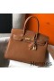 Hermes Birkin 30cm Bag In Gold Clemence Leather GHW