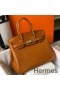 Hermes Birkin 30cm Bag In Gold Embossed Crocodile Leather