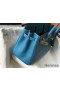 Hermes Birkin 30cm Bag In Jean Blue Clemence Leather GHW