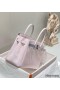 Hermes Birkin 30cm Bag In Mauve Pale Clemence Leather PHW