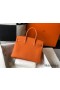 Hermes Birkin 30cm Bag In Orange Clemence Leather GHW