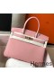 Hermes Birkin 30cm Bag In Pink Clemence Leather GHW