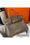 Hermes Birkin 30cm Bag In Taupe Embossed Crocodile Leather