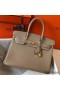 Hermes Birkin 30cm Bag In Tourterelle Clemence Leather GHW