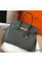 Hermes Birkin 30cm Bag In Vert Amande Clemence Leather GHW