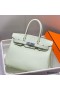 Hermes Birkin 30cm Bag In Vert Fizz Clemence Leather PHW