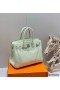 Hermes Birkin 30cm Bag In Vert Fizz Clemence Leather PHW