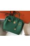 Hermes Birkin 30cm Bag In Vert Vertigo Clemence Leather GHW