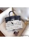 Hermes Birkin 35 Handbags Bag In De Camp Dechainee Toile
