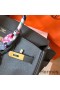 Hermes Birkin 35 Handmade Bag In Ardoise Clemence Leather