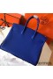 Hermes Birkin 35 Handmade Bag In Blue Electric Clemence Leather