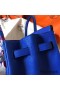 Hermes Birkin 35 Handmade Bag In Blue Electric Clemence Leather