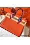 Hermes Birkin 35 Handmade Bag In Orange Clemence Leather