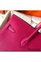 Hermes Birkin 35 Handmade Bag In Peach Clemence Leather