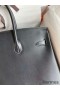 Hermes Birkin 35 Retourne Handmade Bag In Black Box Calfskin