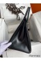 Hermes Birkin 35 Retourne Handmade Bag In Black Box Calfskin