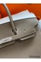 Hermes Birkin 35 Retourne Handmade Bag In Taupe Clemence Leather