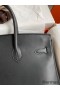Hermes Birkin 35 Retourne Handmade Bag in Black Swift Leather