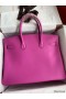 Hermes Birkin 35 Retourne Handmade Bag in Rose Magnolia Epsom Calfskin
