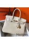 Hermes Birkin 35cm Bag In Beton Clemence Leather GHW