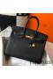 Hermes Birkin 35cm Bag In Black Clemence Leather GHW