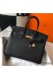 Hermes Birkin 35cm Bag In Black Clemence Leather GHW