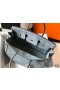 Hermes Birkin 35cm Bag In Blue Lin Clemence Leather GHW