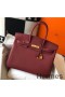Hermes Birkin 35cm Bag In Bordeaux Clemence Leather GHW