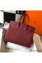 Hermes Birkin 35cm Bag In Bordeaux Clemence Leather GHW