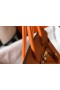 Hermes Birkin 35cm Bag In Orange Clemence Leather GHW