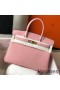 Hermes Birkin 35cm Bag In Pink Clemence Leather GHW
